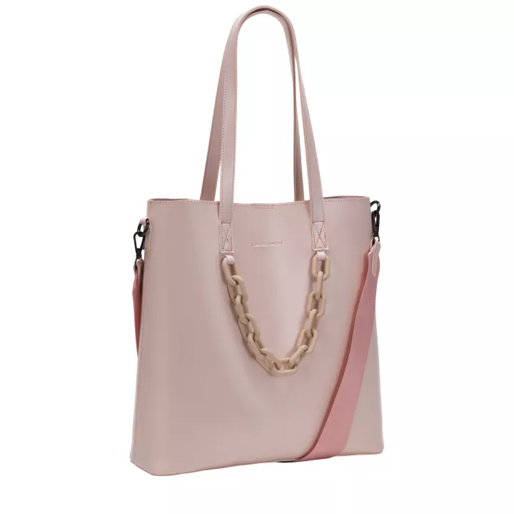 Claudia Canova Katea Elizabeth Chain Tote Bag Pink