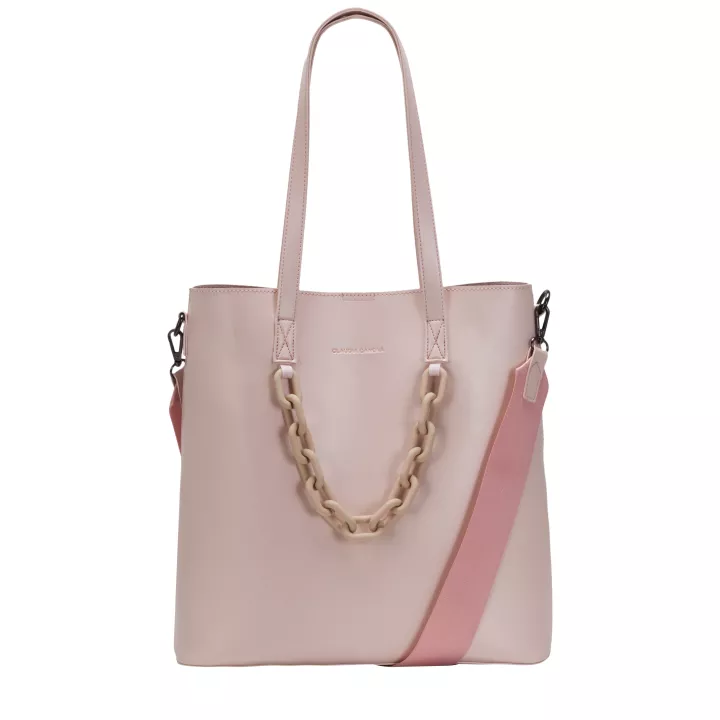 claudia canova Katea Elizabeth Chain Tote Bag Pink