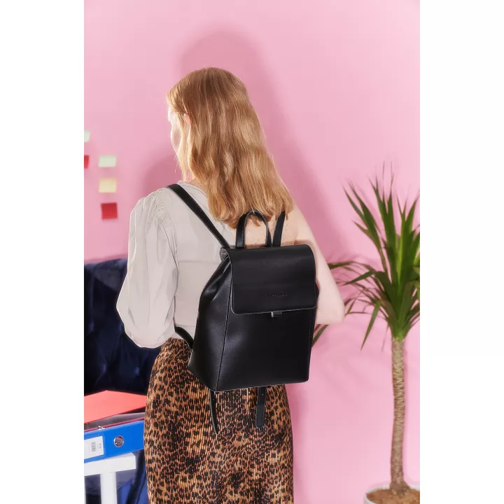 Claudia Canova Lori Beth Flap Over Backpack Black