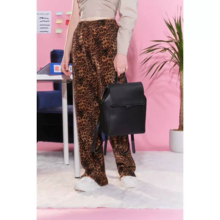 Claudia Canova Lori Beth Flap Over Backpack Black