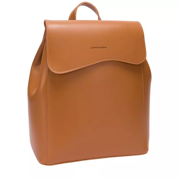Claudia Canova Milan Cali Flap Over Backpack Tan