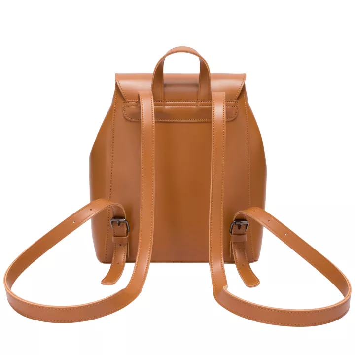 Claudia Canova Milan Cali Flap Over Backpack Tan