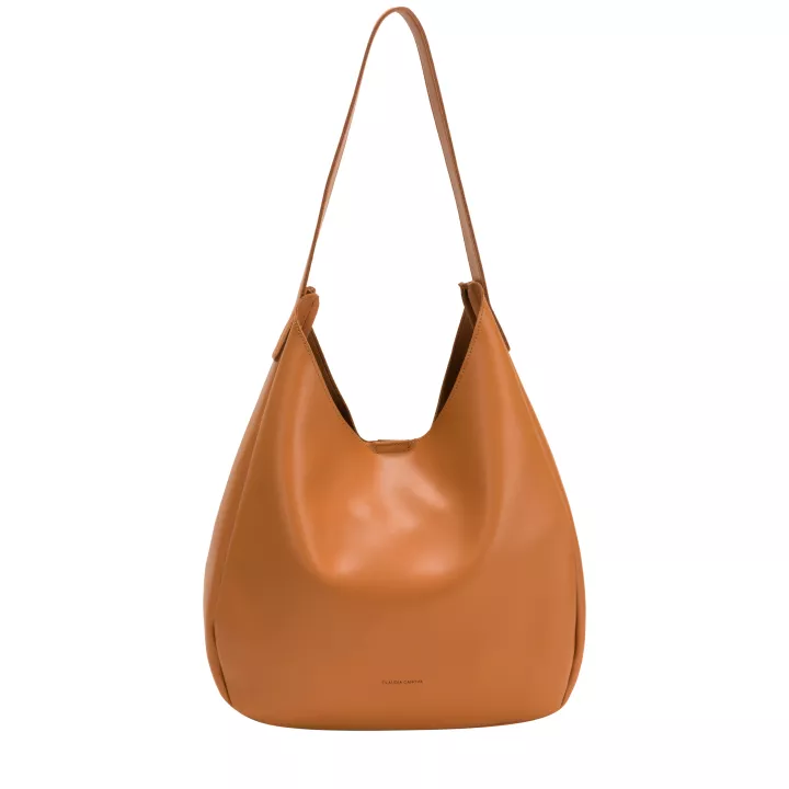 Claudia Canova Milan City Glide Hobo Tote Bag Tan