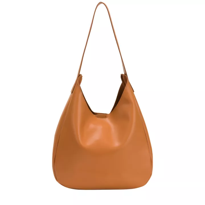 Claudia Canova Milan City Glide Hobo Tote Bag Tan