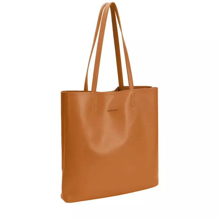 Claudia Canova Milan Essential Noir Tote Bag Tan