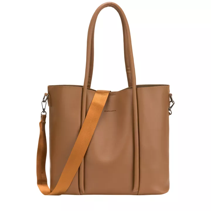 Claudia Canova Milan Pure Carryall Tote Bag Tan
