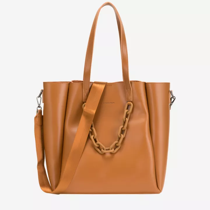 Claudia Canova Milan Romilly Large Tote Bag Tan