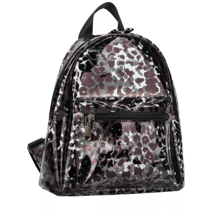 Claudia Canova Zoa Anii Xs Clear Backpack Leopard