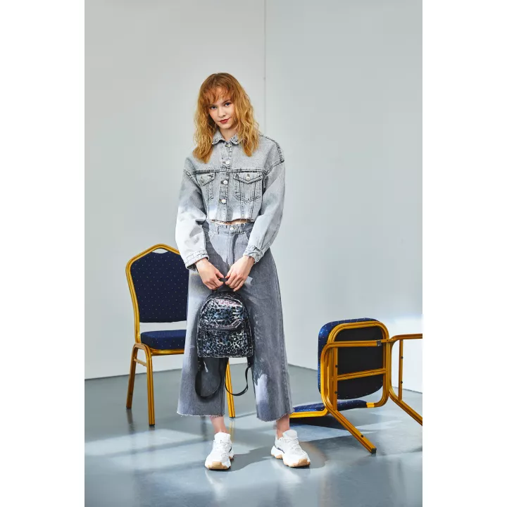 Claudia Canova Zoa Anii Xs Clear Backpack Leopard