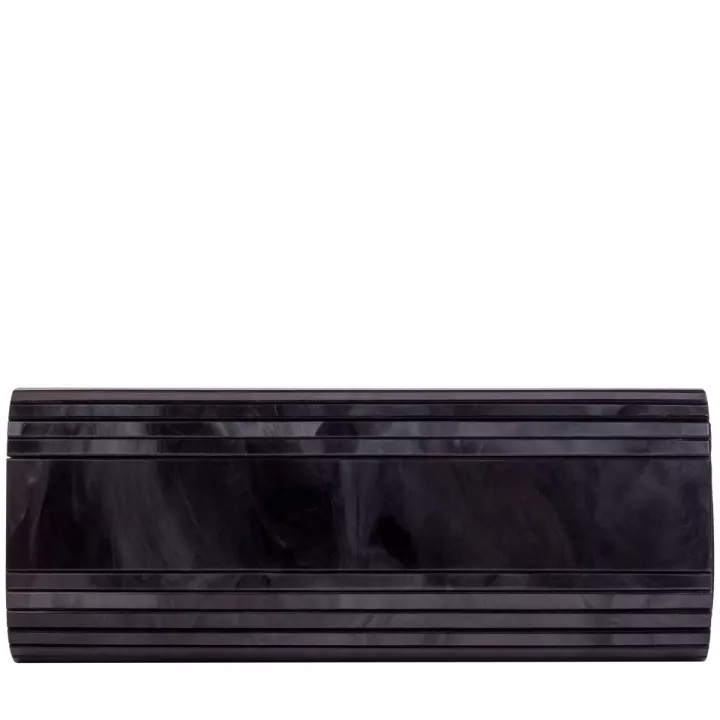 Claudia Canova Home Acrylic Pearlescent Clutch Black
