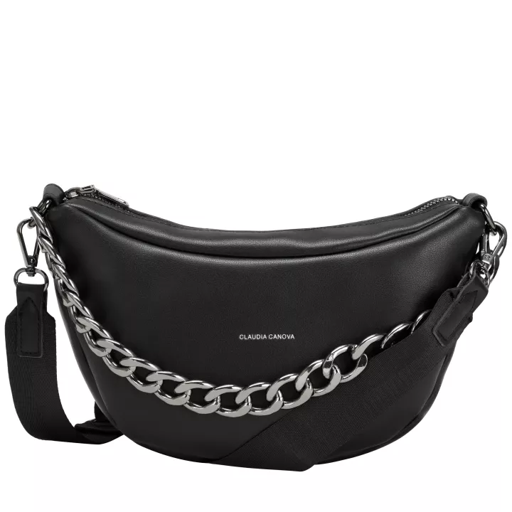 Claudia Canova Home Astra Chainline Crossbody Bag Black