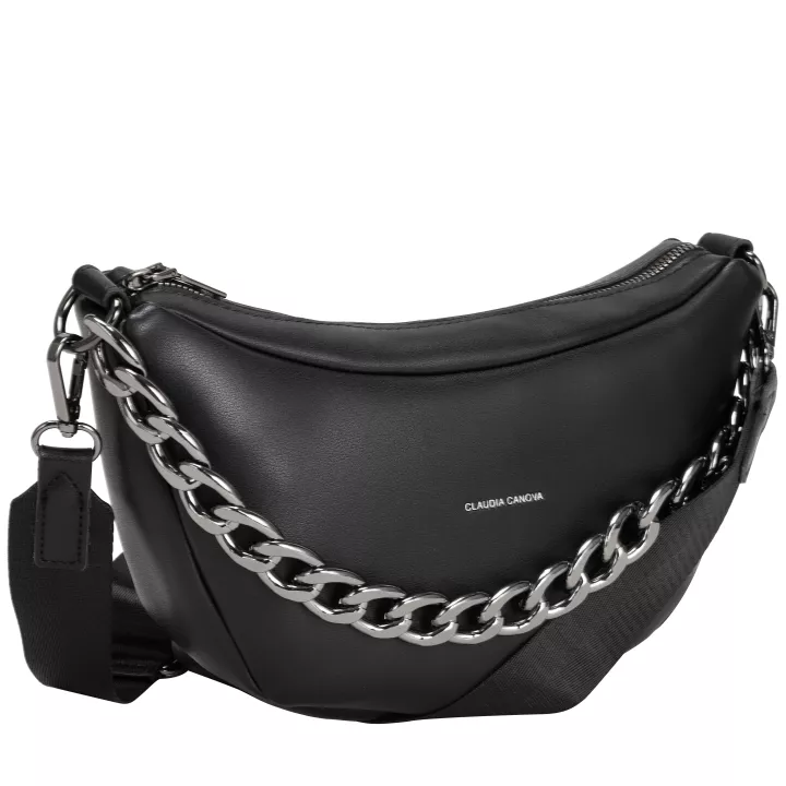 Claudia Canova Home Astra Chainline Crossbody Bag Black