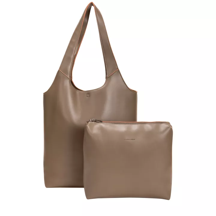 Claudia Canova Home Halter Signature Tote Bag Taupe
