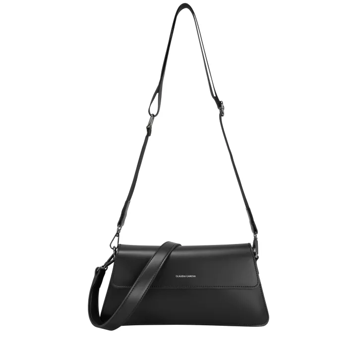 Claudia Canova Home Luxe Classic Flap Shoulder Bag Black