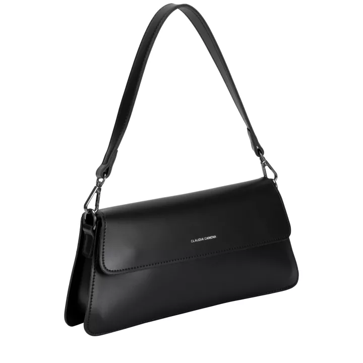Claudia Canova Home Luxe Classic Flap Shoulder Bag Black