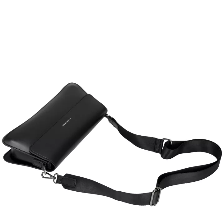 Claudia Canova Home Luxe Classic Flap Shoulder Bag Black
