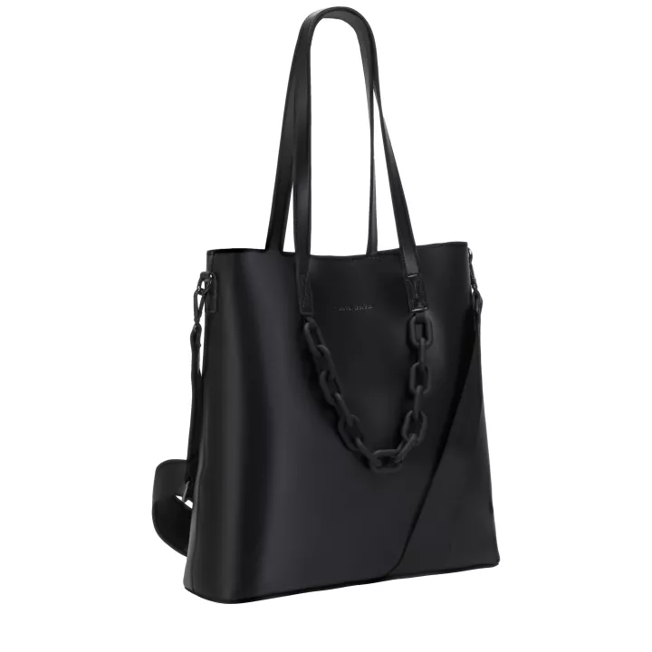 Claudia Canova Katea Elizabeth Chain Tote Bag Black