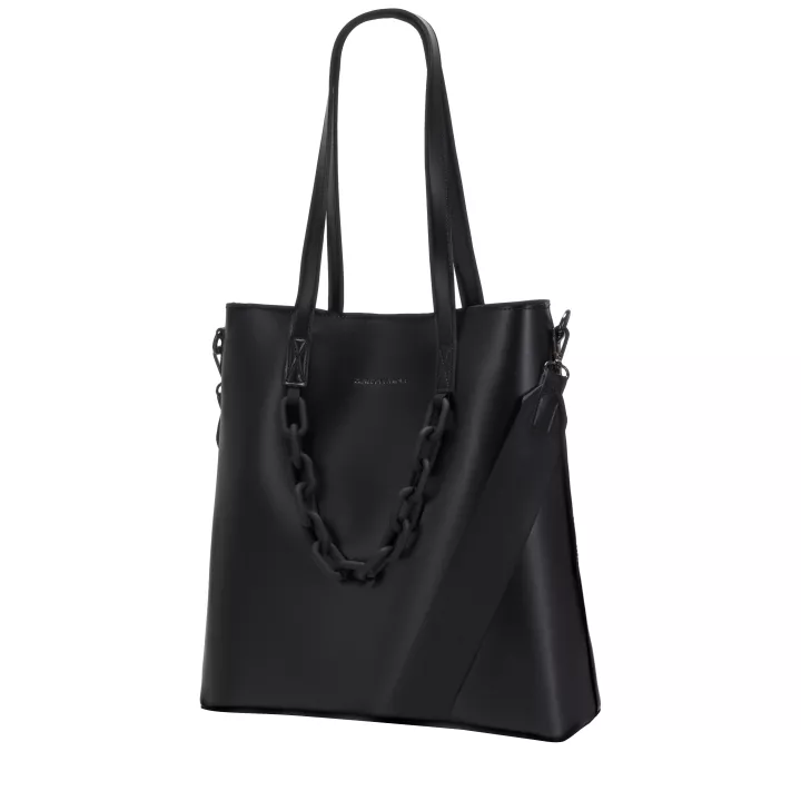Claudia Canova Katea Elizabeth Chain Tote Bag Black