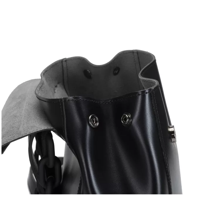 Claudia Canova Katea Sophia Flapover Backpack Chain Detail Black