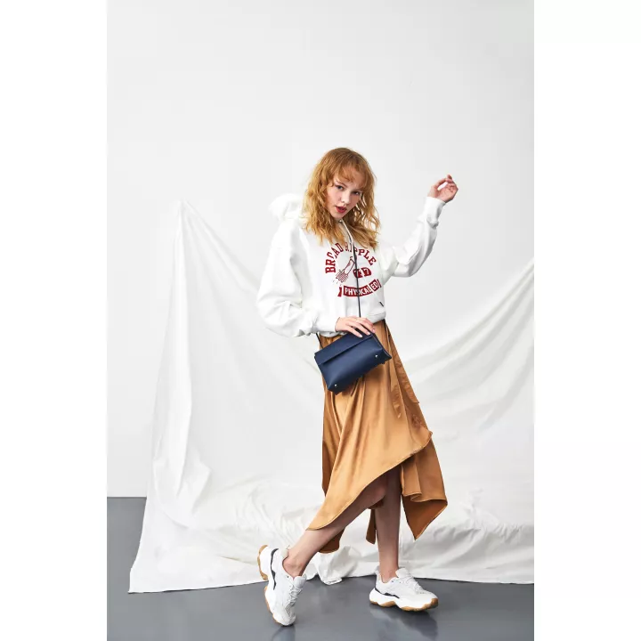 claudia canova Lori Cindi Flapover Crossbody Bag Navy