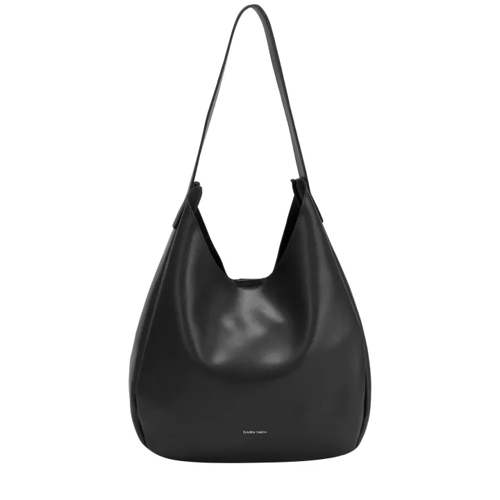 Claudia Canova Milan City Glide Hobo Tote Bag Black