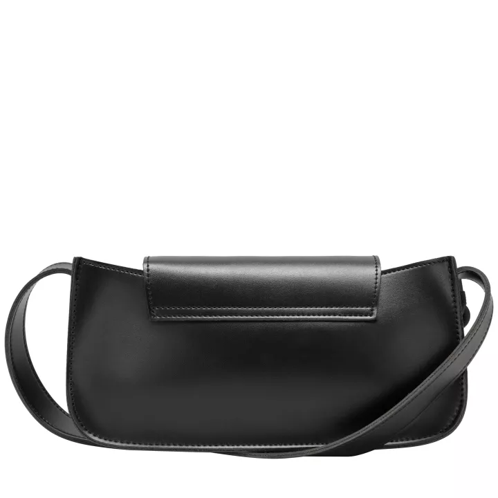 Claudia Canova Milan Esme Flap Over Shoulder Bag Black