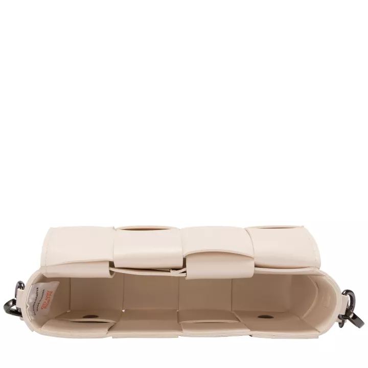 Claudia Canova Milan Lana Woven Crossbody Bag Cream