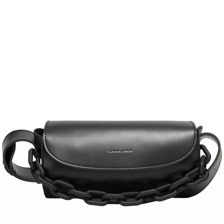 claudia canova Milan Liora Barrel Crossbody Bag Black