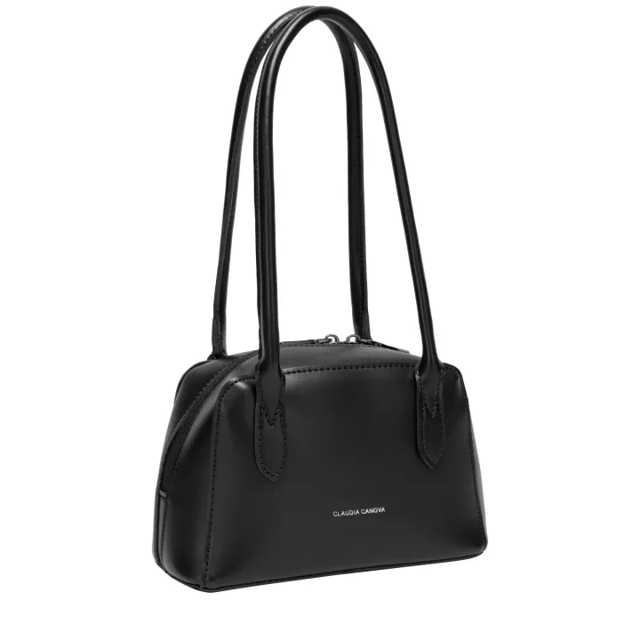 Claudia Canova Milan Yara Long Handle Shoulder Bag Black
