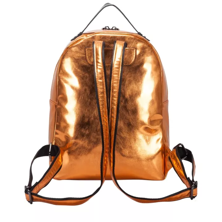 Claudia Canova Mouvement Adela Metallic Backpack Orange