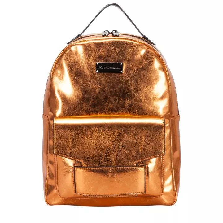 claudia canova Mouvement Adela Metallic Backpack Orange