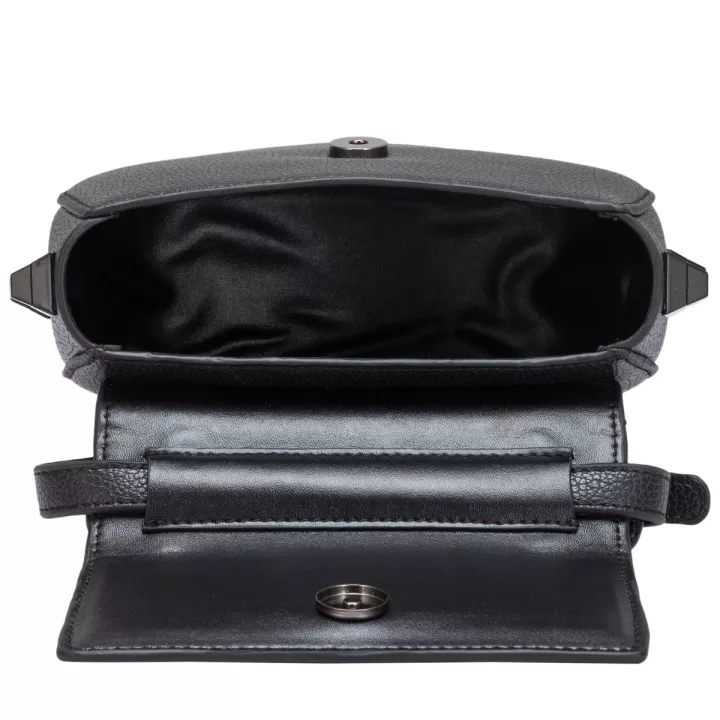 Claudia Canova Regal Regal Studded Round Crossbody Bag Black