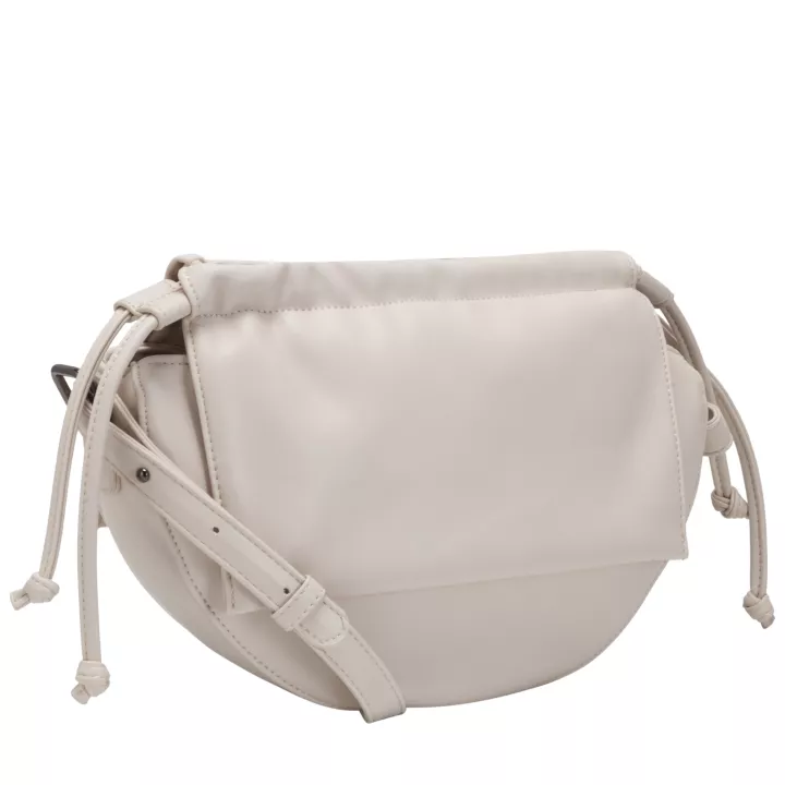 Claudia Canova Rukita Amanta Ruched Crossbody Bag Offwhite
