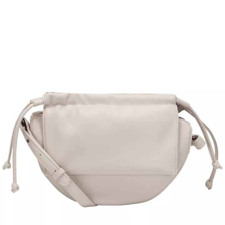 claudia canova Rukita Amanta Ruched Crossbody Bag Offwhite