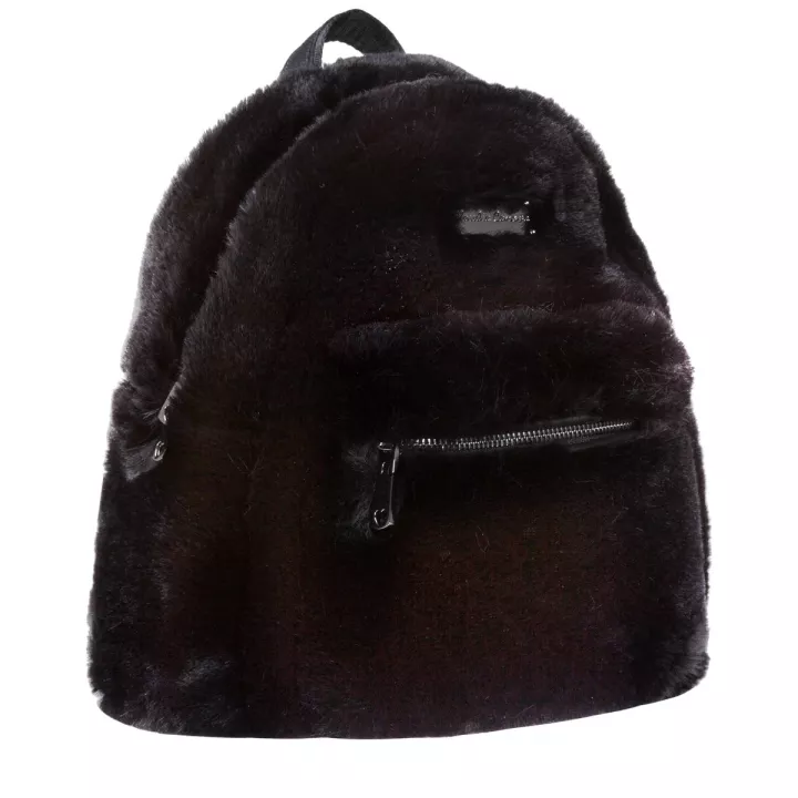 Claudia Canova Teddie Anii Xs Faux Fur Backpack Black