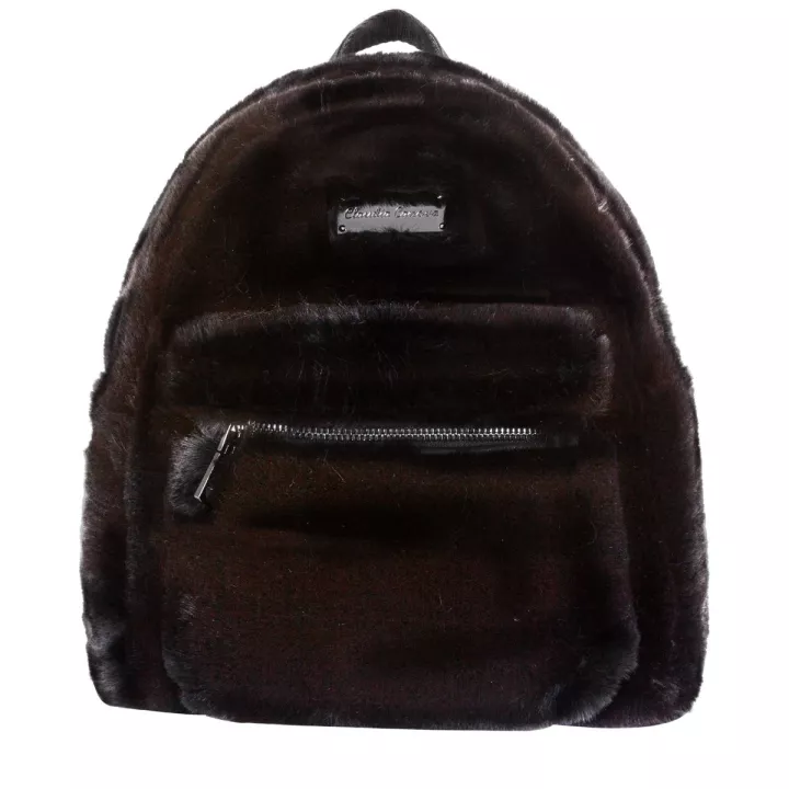 claudia canova Teddie Anii Xs Faux Fur Backpack Black