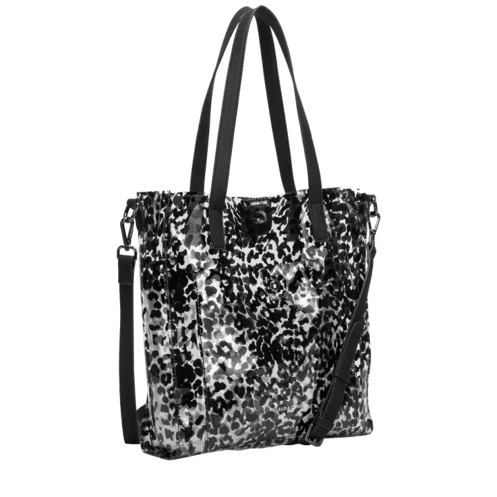 Claudia Canova Zoa Donella Clear Twin Strap Tote Leopard