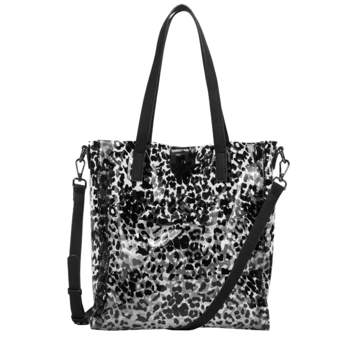 Claudia Canova Zoa Donella Clear Twin Strap Tote Leopard