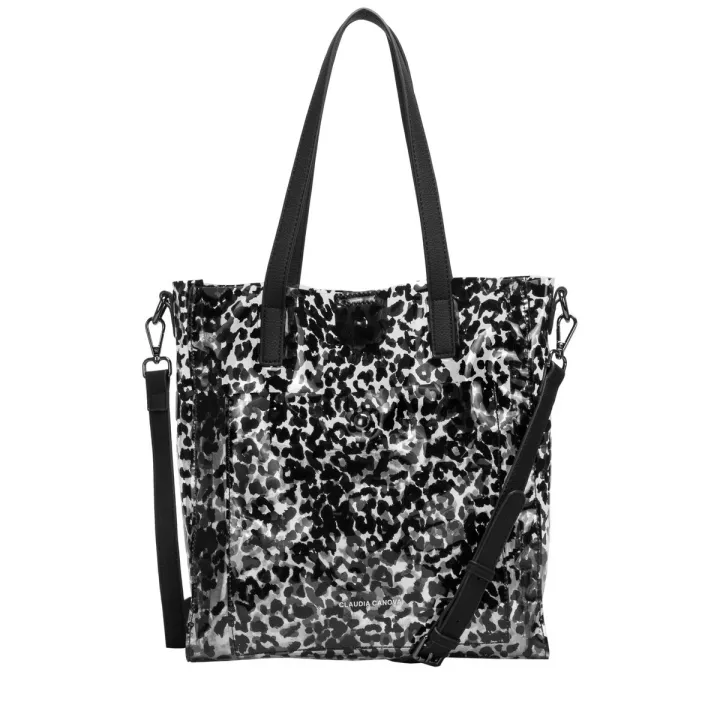 claudia canova Zoa Donella Clear Twin Strap Tote Leopard