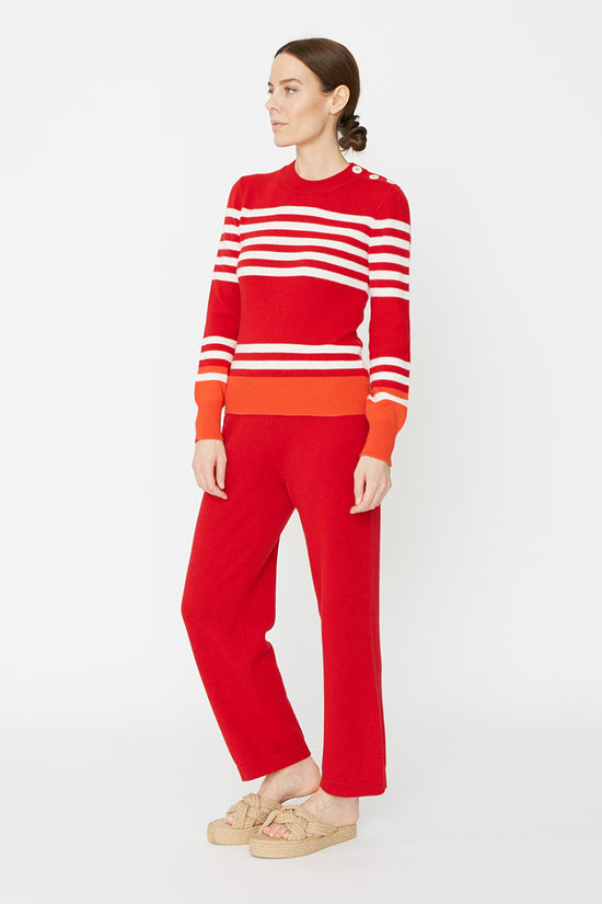 Clements Ribeiro Breton Sweater Red / Ivory