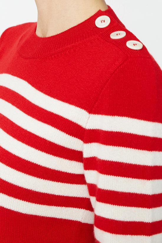 Clements Ribeiro Breton Sweater Red / Ivory