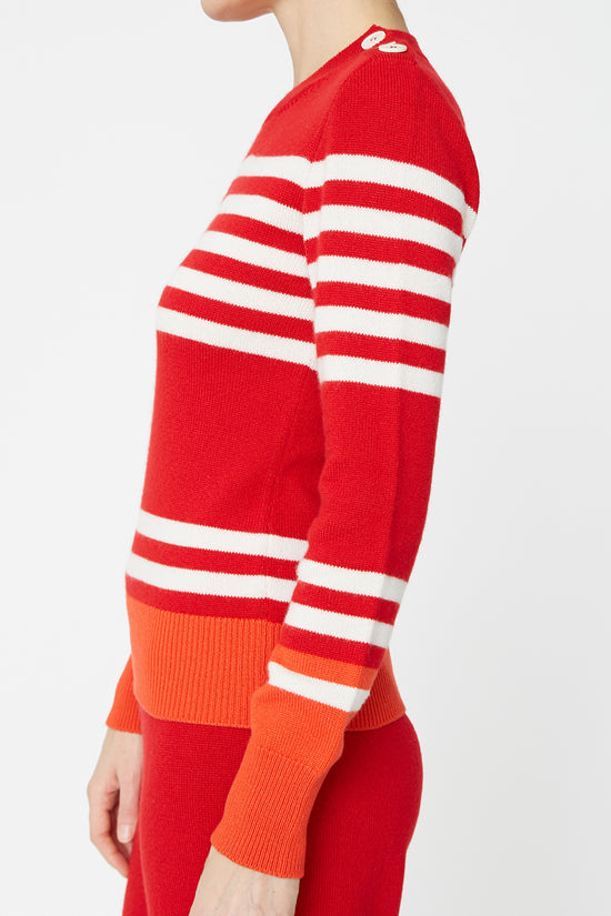 Clements Ribeiro Breton Sweater Red / Ivory