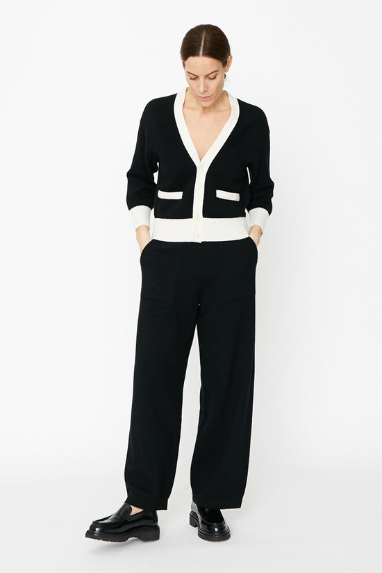 Clements Ribeiro Deauville Cardigan Black / Ivory