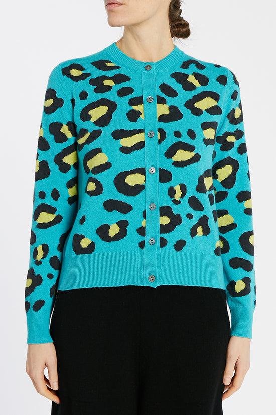 clements ribeiro Leopard Cardigan Amalfi
