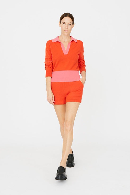 clements ribeiro Tonic Polo Red