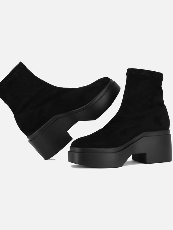 Clergerie ANKLE BOOTS - NELLE Ankle Boots Suede Lambskin Black