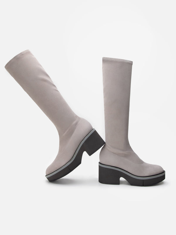 Clergerie ANKI Suede Stretch Stone