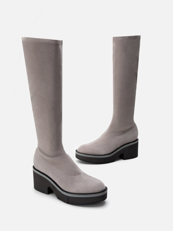 Clergerie ANKI Suede Stretch Stone