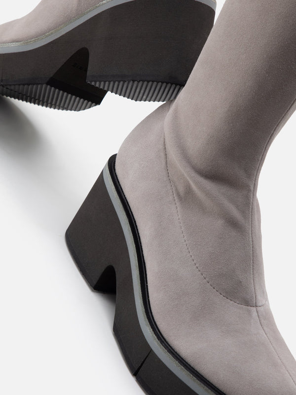 Clergerie ANKI Suede Stretch Stone