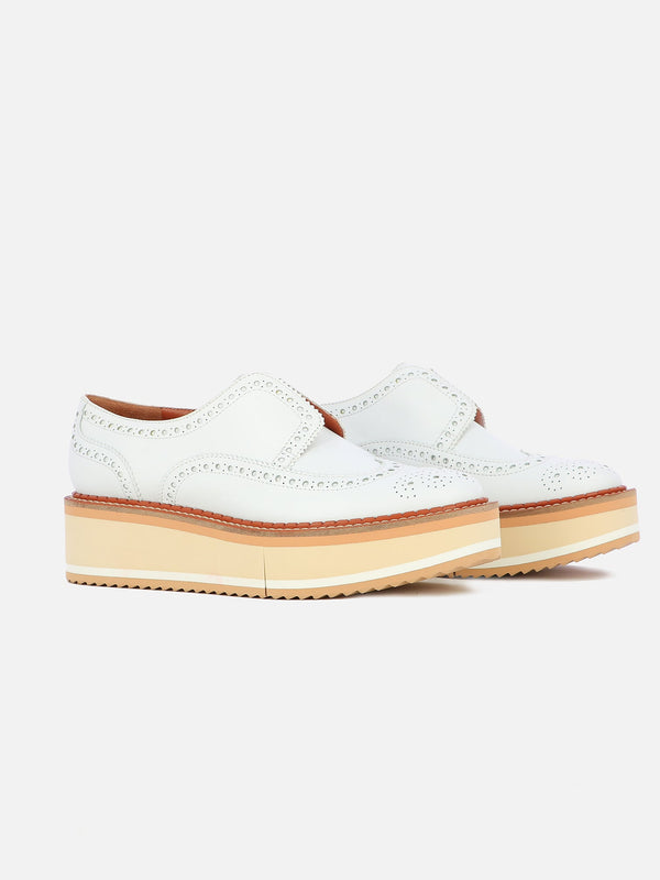 Clergerie DERBIES - BECKA White Calfskin